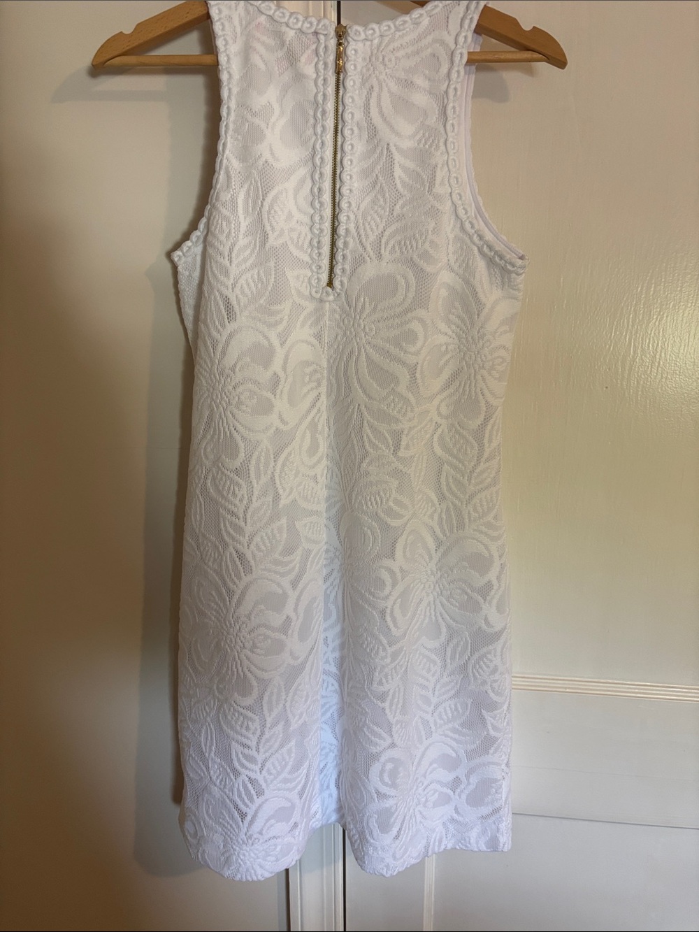 Lily Pulitzer White Floral Lace Sleeveless Mini Dress - Picture 3 of 3